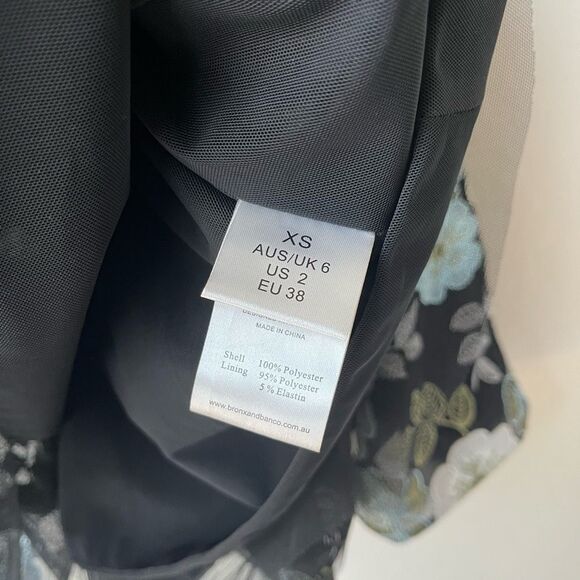 Bronx and Banco Black Floral Mini Dress - Picture 10 of 11